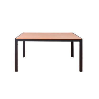 Garten-Sitzgruppe in Holzoptik - 150 x 90 cm 6 Stühle