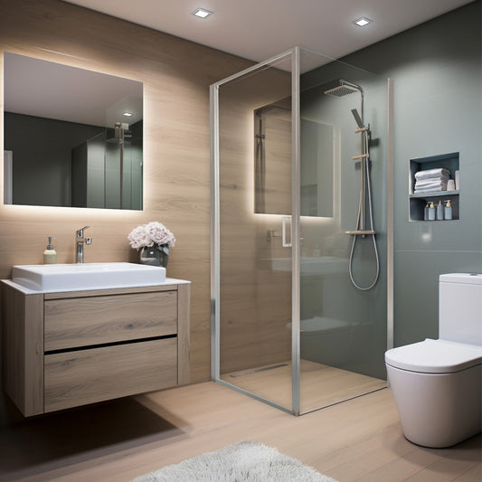 Duschkabine Chrom - 90 x 195 cm