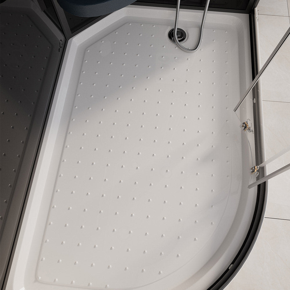 Duschkabine mit Regendusche - 120 x 80 cm Links