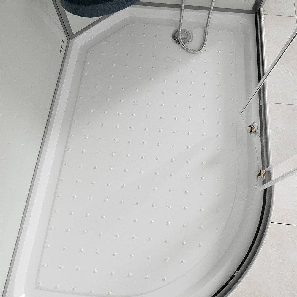 Duschkabine mit Wasserfall und Rückenmassage - 120 x 80 cm Links