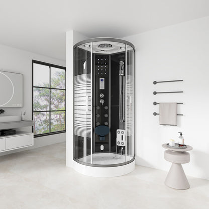 Dampfdusche mit Wasserfall und Dampfsauna - 90 x 90 cm