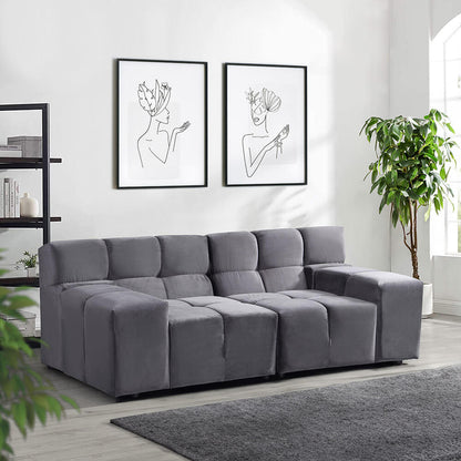 Modulares Sofa - Anthrazit 204 x 98 cm