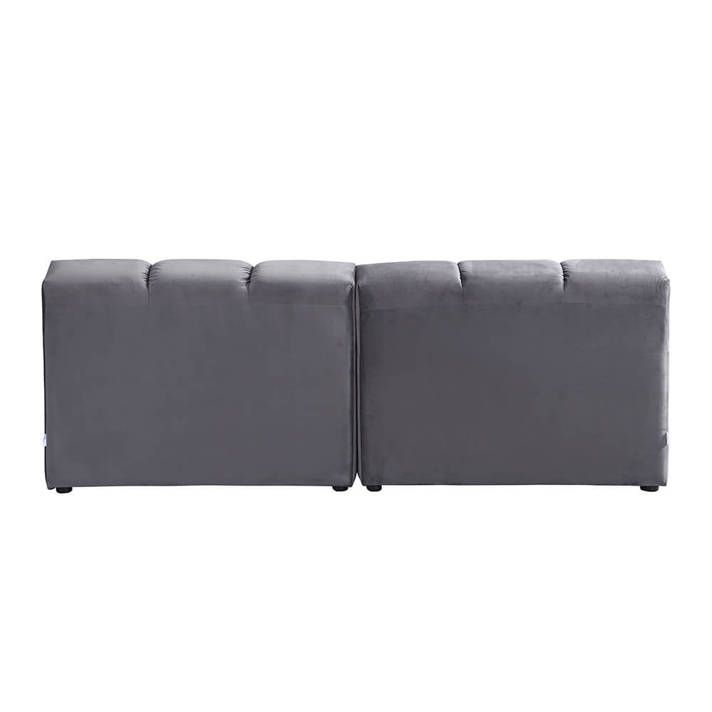 Modulares Sofa - Anthrazit 204 x 98 cm
