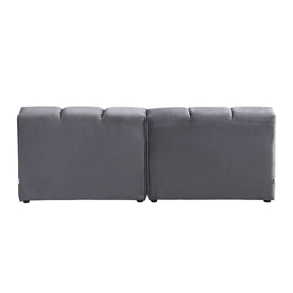 Modulares Sofa - Anthrazit 204 x 98 cm