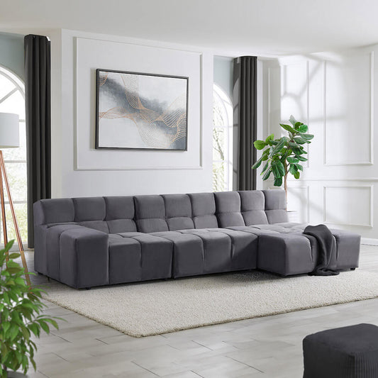 Modulares Sofa - Anthrazit 306 x 148 cm