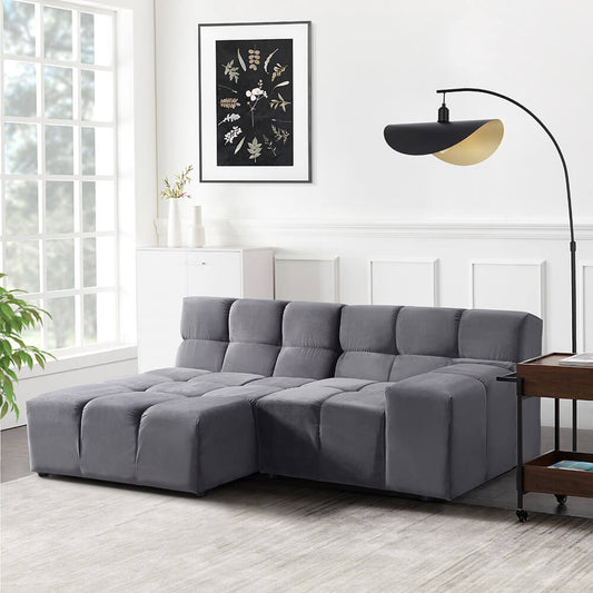 Modulares Sofa - Anthrazit 204 x 148 cm