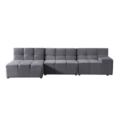 Modulares Sofa - Anthrazit 306 x 98 cm