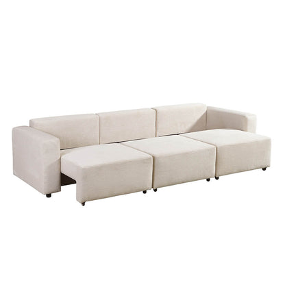 Modulares Schlafsofa - 295 x 92 cm Beige
