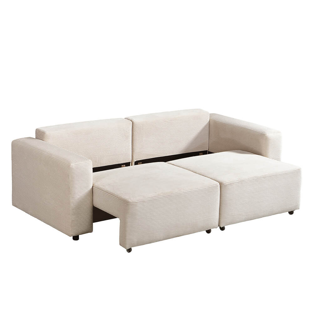 Modulares Schlafsofa - 210 x 92 cm Beige