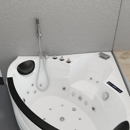 Whirlpool Badewanne mit Lichttherapie - 135 x 135 cm