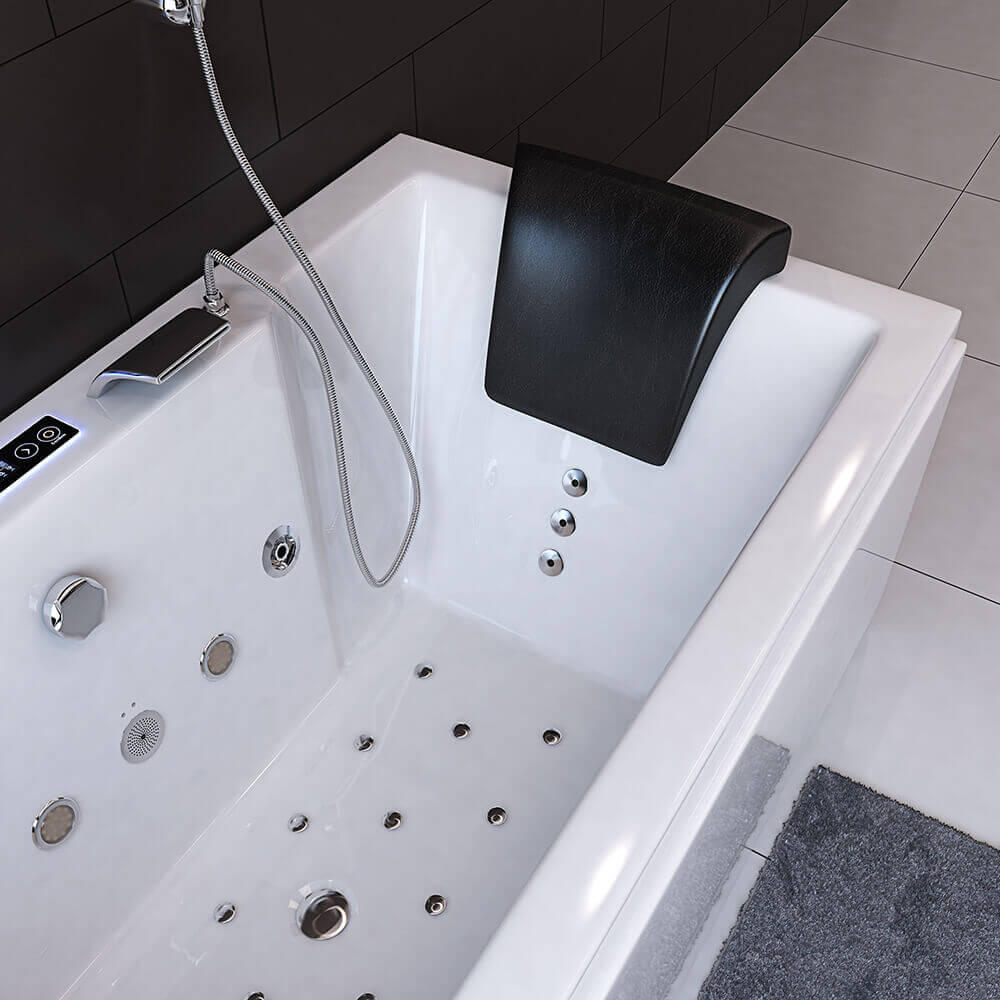 Whirlpool Badewanne mit Lichttherapie - 180 x 90 cm