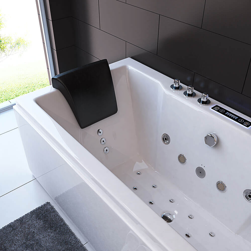 Whirlpool Badewanne mit Lichttherapie - 180 x 90 cm