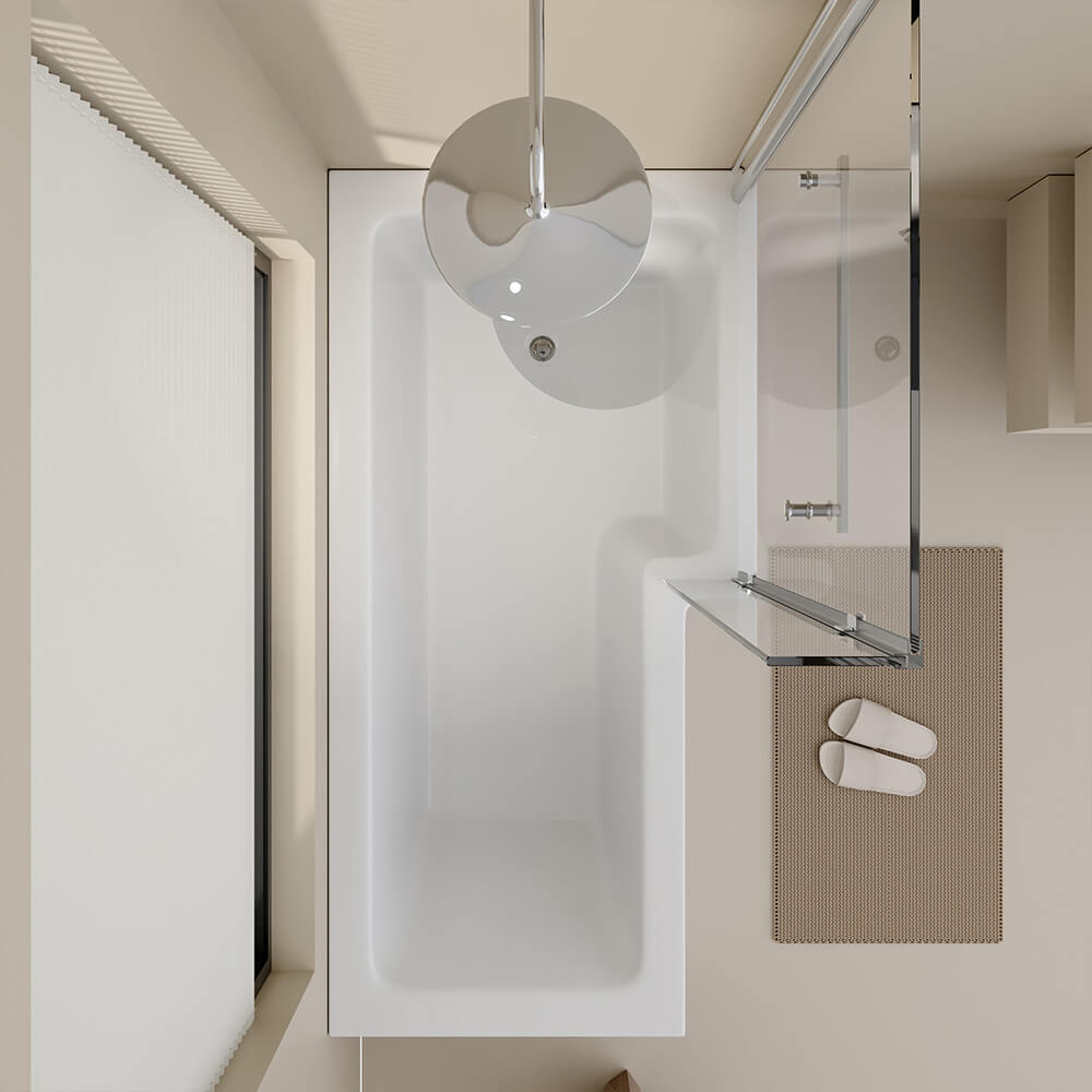 Duschbadewanne - 170 x 85 cm Links