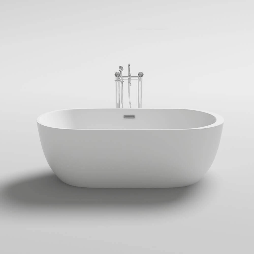 Freistehende Badewanne - 170 x 80 cm Weiß
