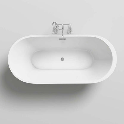 Freistehende Badewanne - 170 x 80 cm Weiß