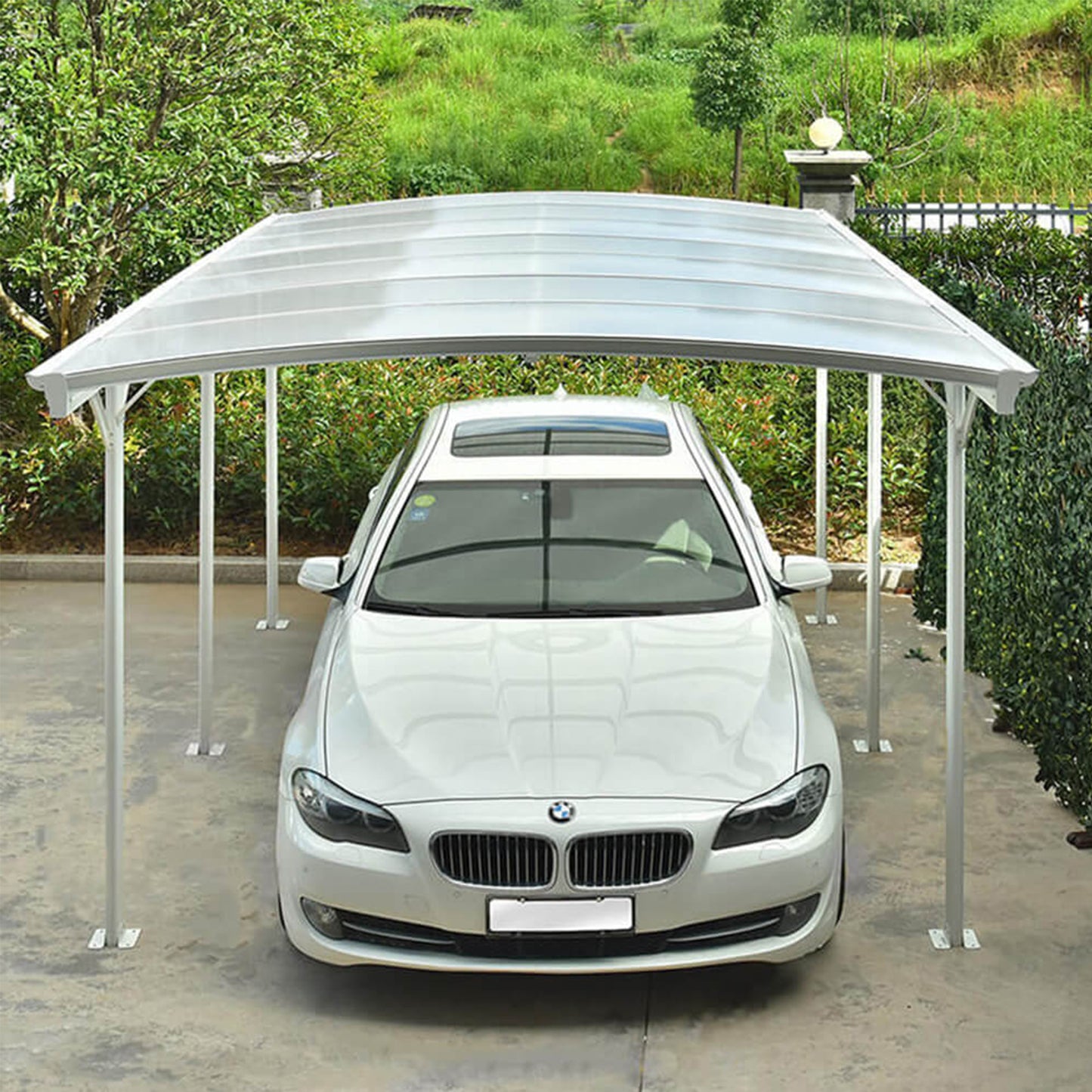 Design Carport - 505 x 300 cm Weiß
