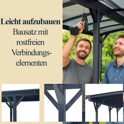 Design Carport - 505 x 300 cm Anthrazit
