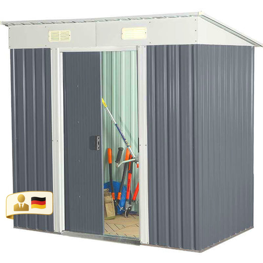 Geräteschuppen aus verzinktem Stahl - 195 x 180 cm