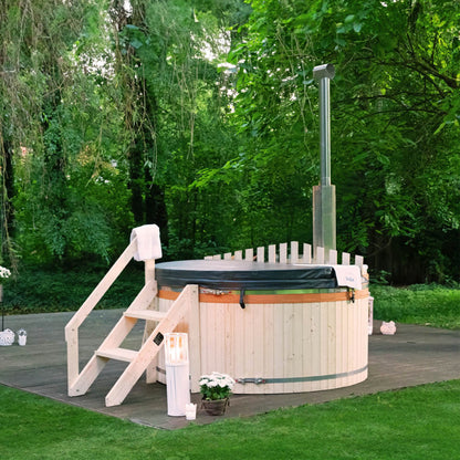 Hot Tub mit Ofen in zwei Größen