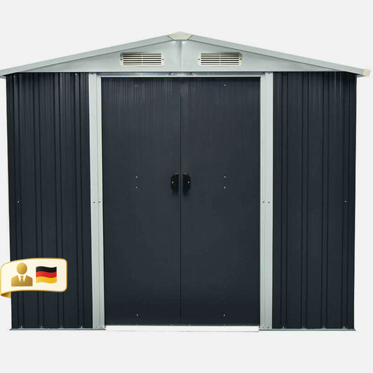 Geräteschuppen aus verzinktem Stahl - 257 x 178 cm