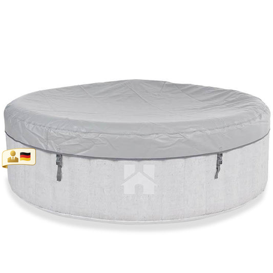 Outdoor Whirlpool inkl. Abdeckung - Ø208 cm 6 Personen Beton