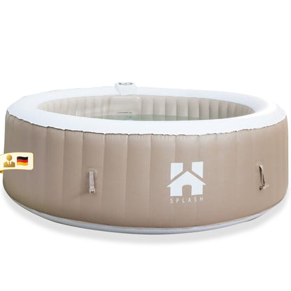 Outdoor Whirlpool inkl. Abdeckung - Ø208 cm 6 Personen Beton