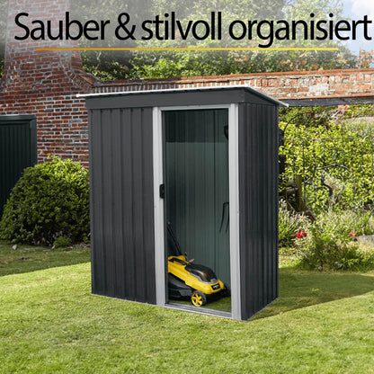 Geräteschuppen aus verzinktem Stahl - 163 x 182 cm