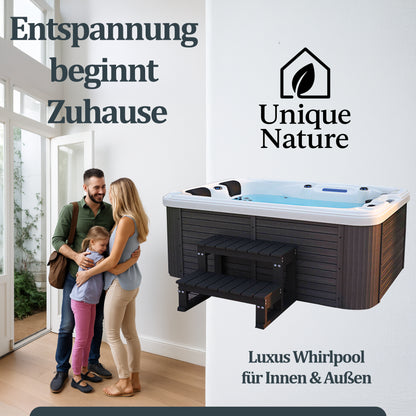 Outdoor Whirlpool - optional mit Treppe und Thermoabdeckung