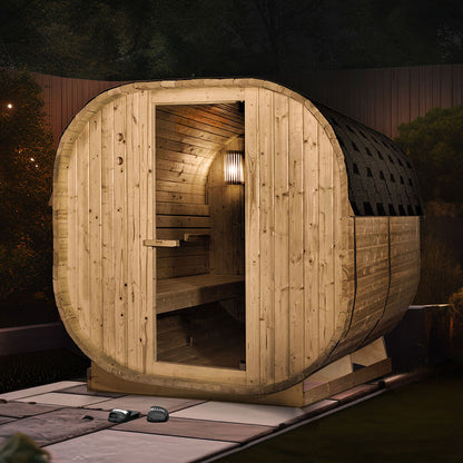 Outdoor Sauna - 184 x 220 cm für 6 Personen