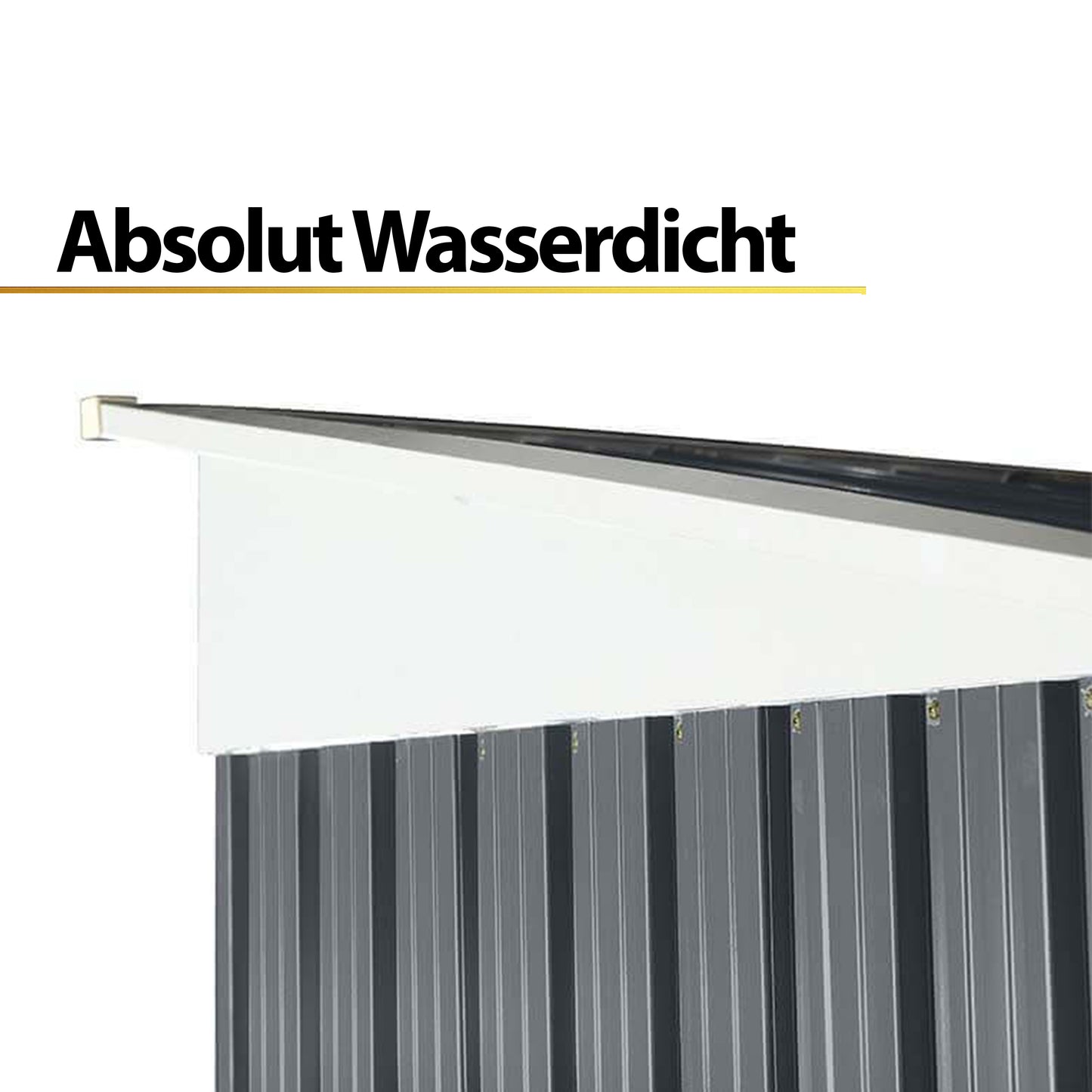 Geräteschuppen aus verzinktem Stahl - 195 x 180 cm