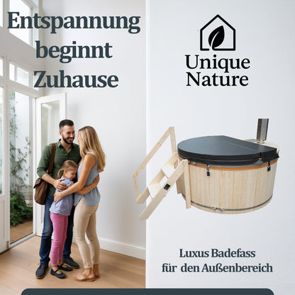 Hot Tub mit Ofen in zwei Größen