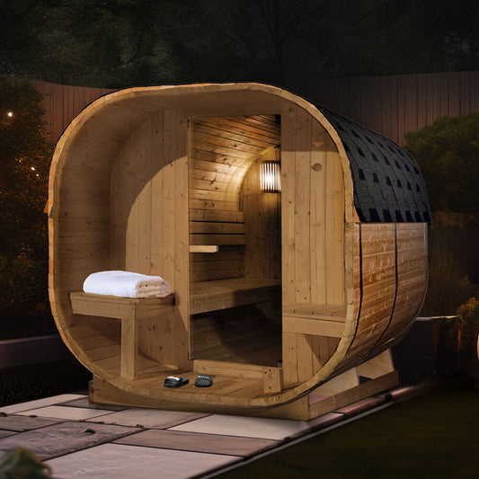 Outdoor Sauna - 184 x 220 cm für 4 Personen