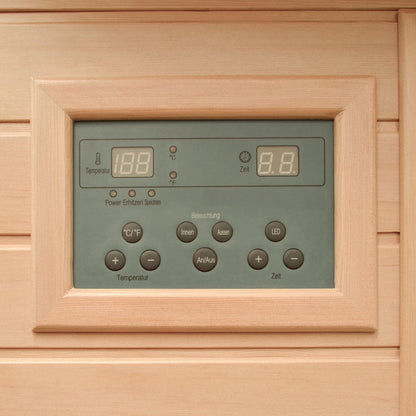 Infrarotkabine mit Vollspektrumstrahler - 120 x 105 cm für 2 Personen