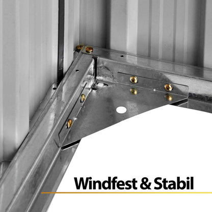 Geräteschuppen aus verzinktem Stahl - 147 x 86 cm