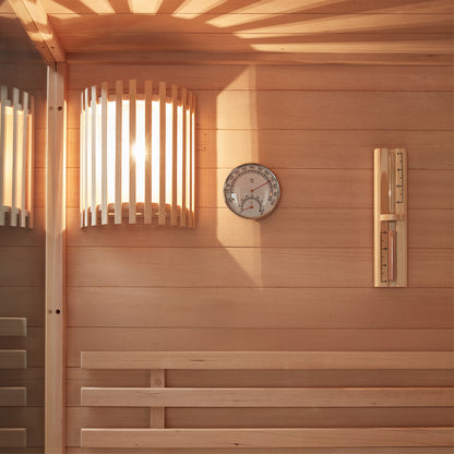 Traditionelle Sauna - 150 x 150 cm für 3 Personen