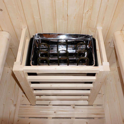 Outdoor Fasssauna - 195 x 220 cm für 4 Personen