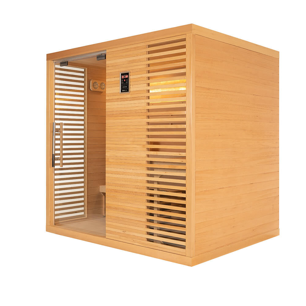 Traditionelle Sauna - 200 x 160 cm für 5 Personen