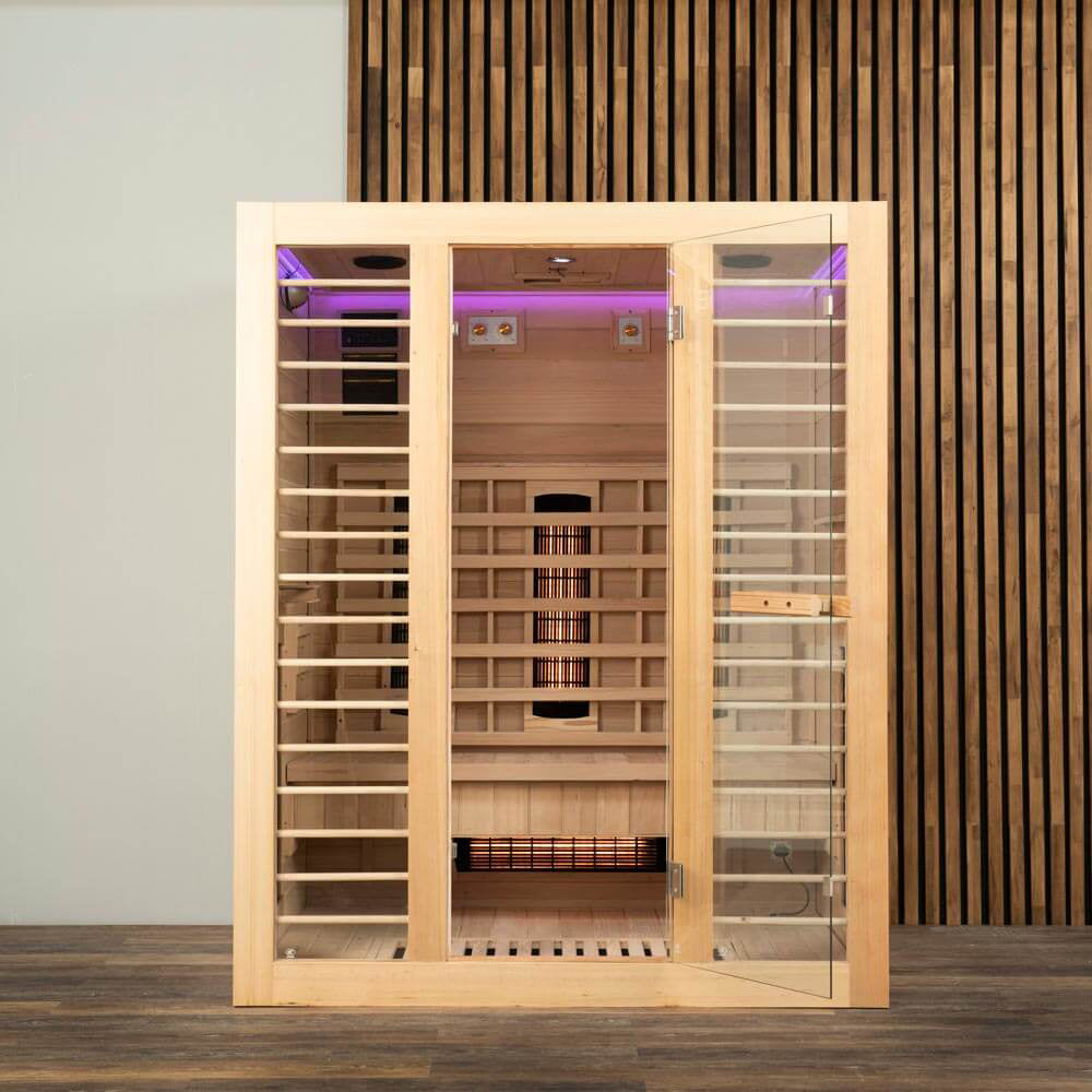 Infrarotkabine - 153 x 110 cm für 3 Personen