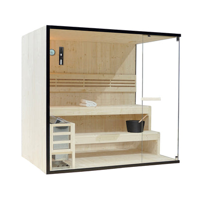 Traditionelle Sauna - 200 x 150 cm für 5 Personen