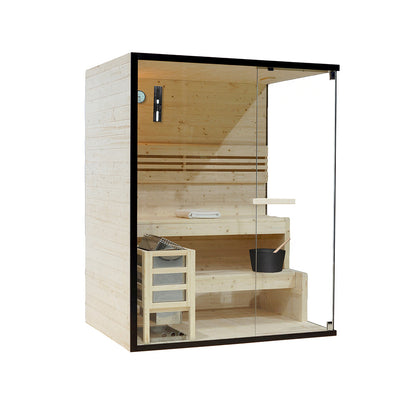 Traditionelle Sauna - 150 x 120 cm für 3 Personen