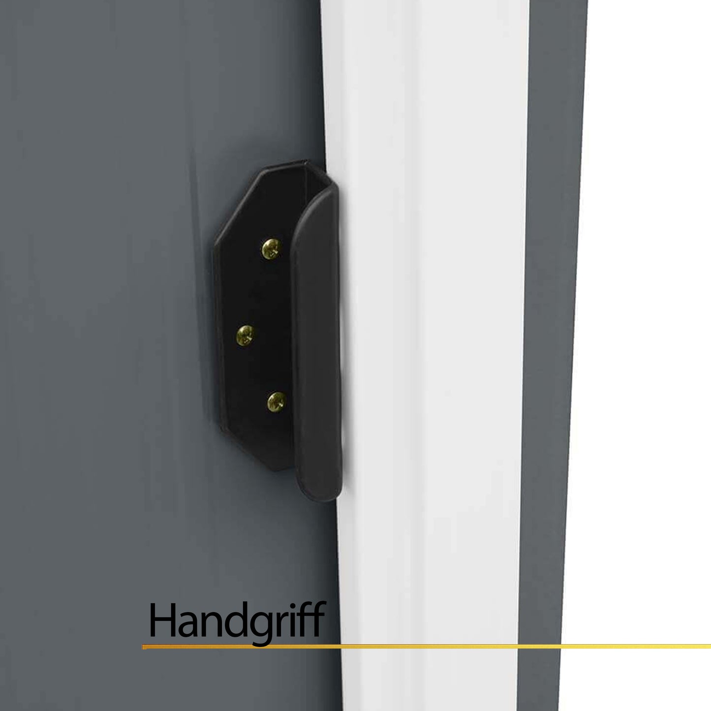 Geräteschuppen aus verzinktem Stahl - 151 x 189 cm