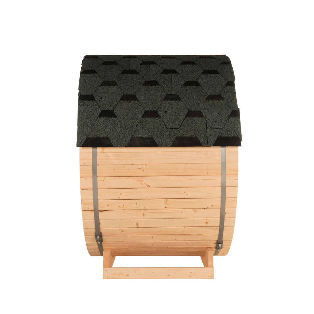 Outdoor Fasssauna - 195 x 120 cm für 2 Personen