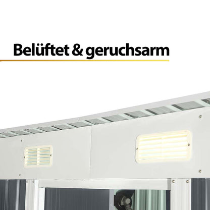 Geräteschuppen aus verzinktem Stahl - 195 x 180 cm