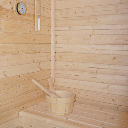 Saunahaus Outdoor - 191 x 157 cm für 3 Personen
