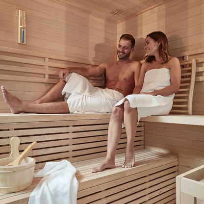 Traditionelle Sauna - 200 x 200 cm für 6 Personen