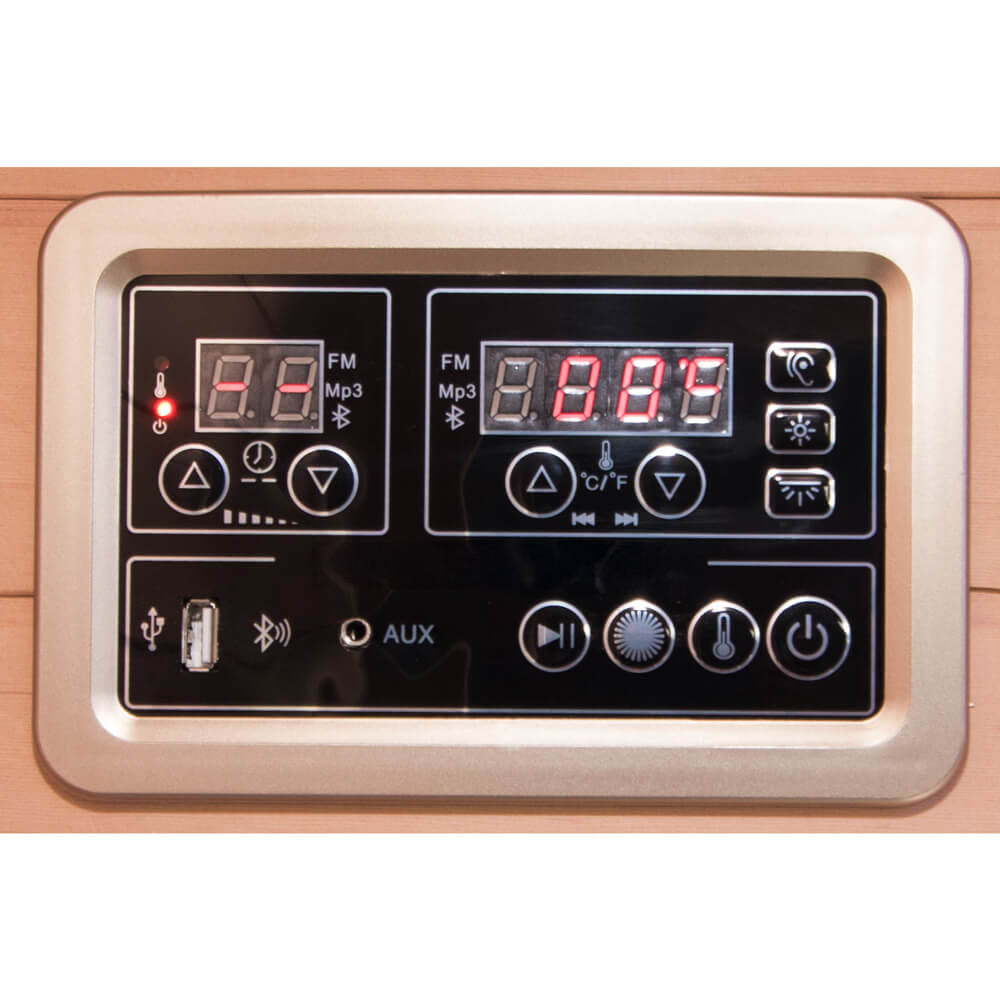 Infrarotkabine mit Vollspektrumstrahler - 150 x 150 cm für 4 Personen