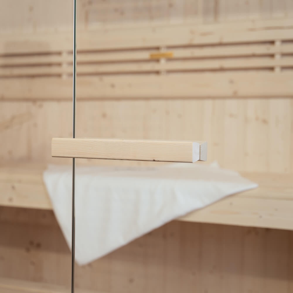 Traditionelle Sauna - 120 x 120 cm für 2 Personen