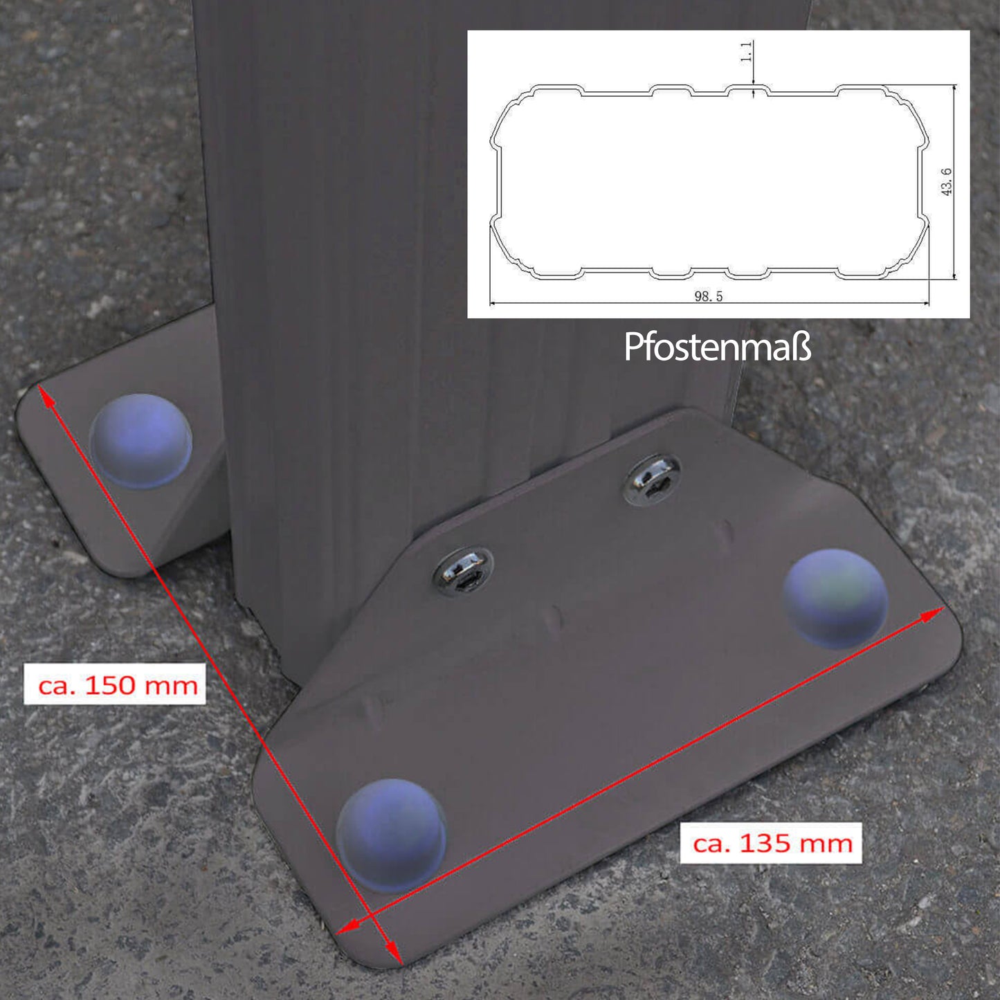 Design Carport - 505 x 300 cm Anthrazit