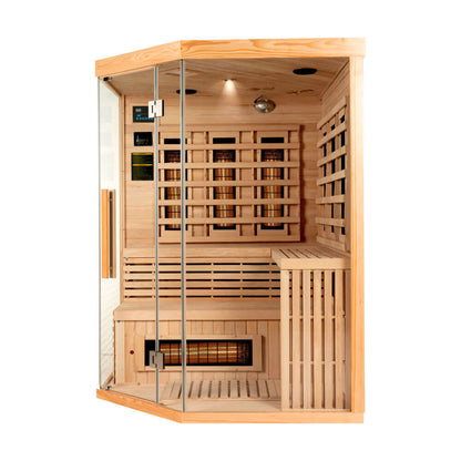 Infrarotkabine mit Vollspektrumstrahler - 150 x 150 cm für 4 Personen