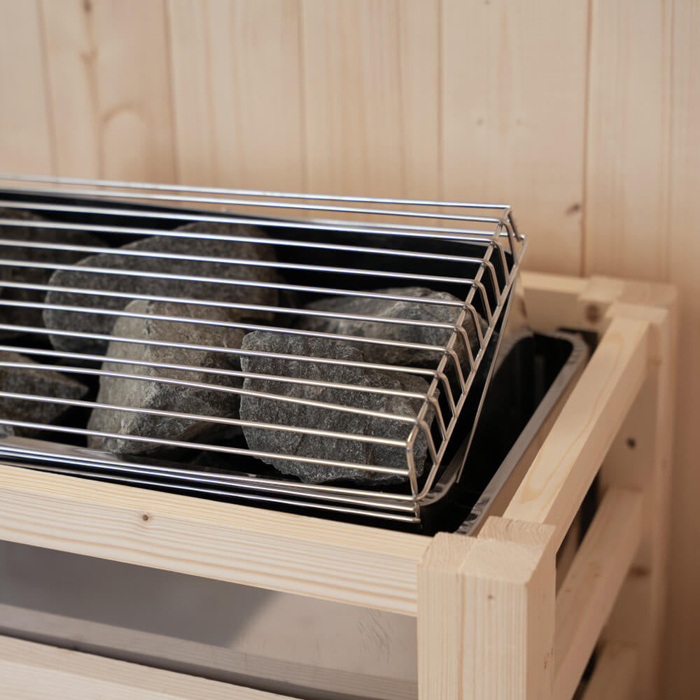 Traditionelle Sauna - 200 x 150 cm für 5 Personen